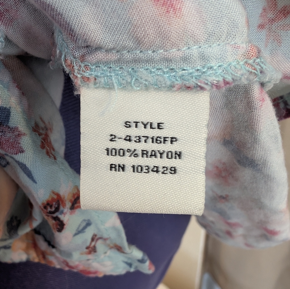 Caffe' Marrahesh floral women's blouse - Picture 5 of 10